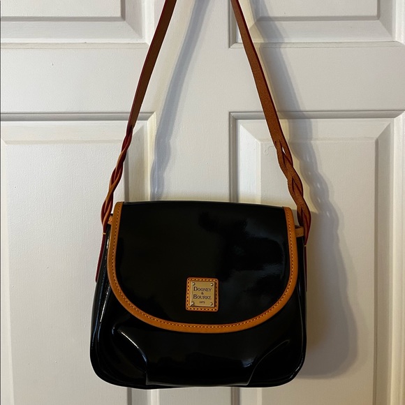 Dooney & Bourke Handbags - Dooney & Bourke Patent Leather Hallie Crossbody Bag
